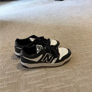 New Balance Kids Black and White Sneakers